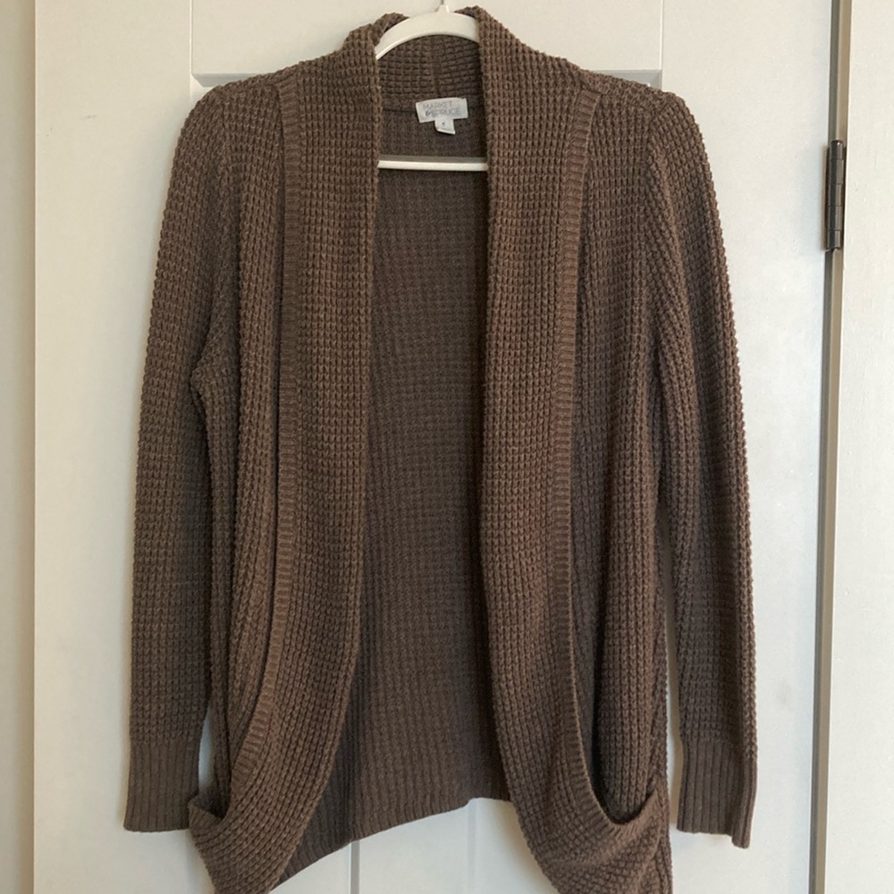 Brown cardigan